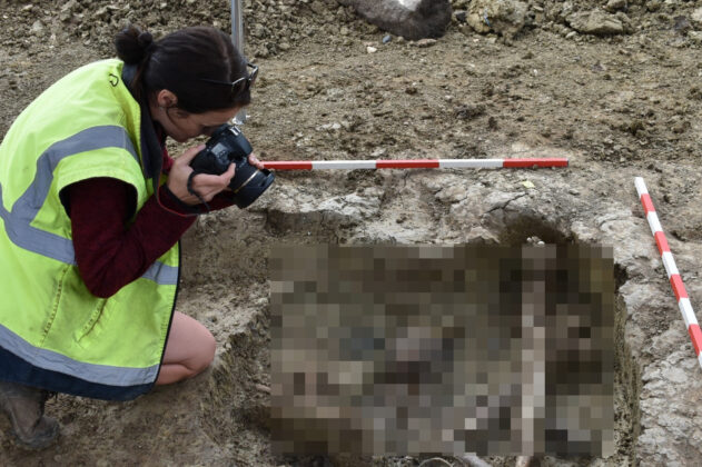 Die freigelegten arch&auml;ologischen Befunde werden sorgf&auml;ltig dokumentiert &ndash; &copy;Matou&scaron; Holas