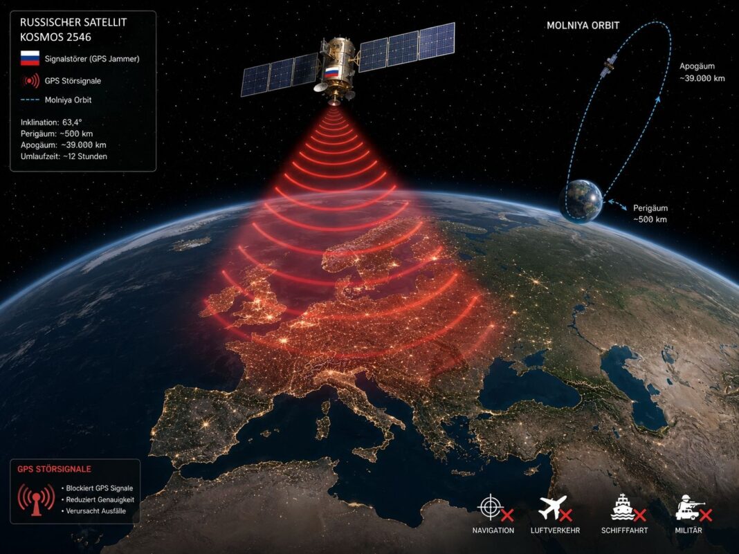 Russia tests GPS jamming from orbit